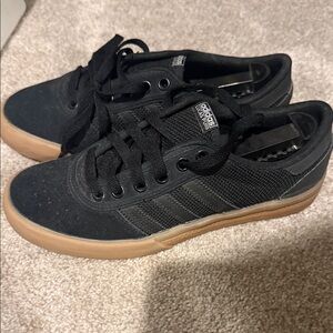 Adidas Kids Black and Tan Sneakers